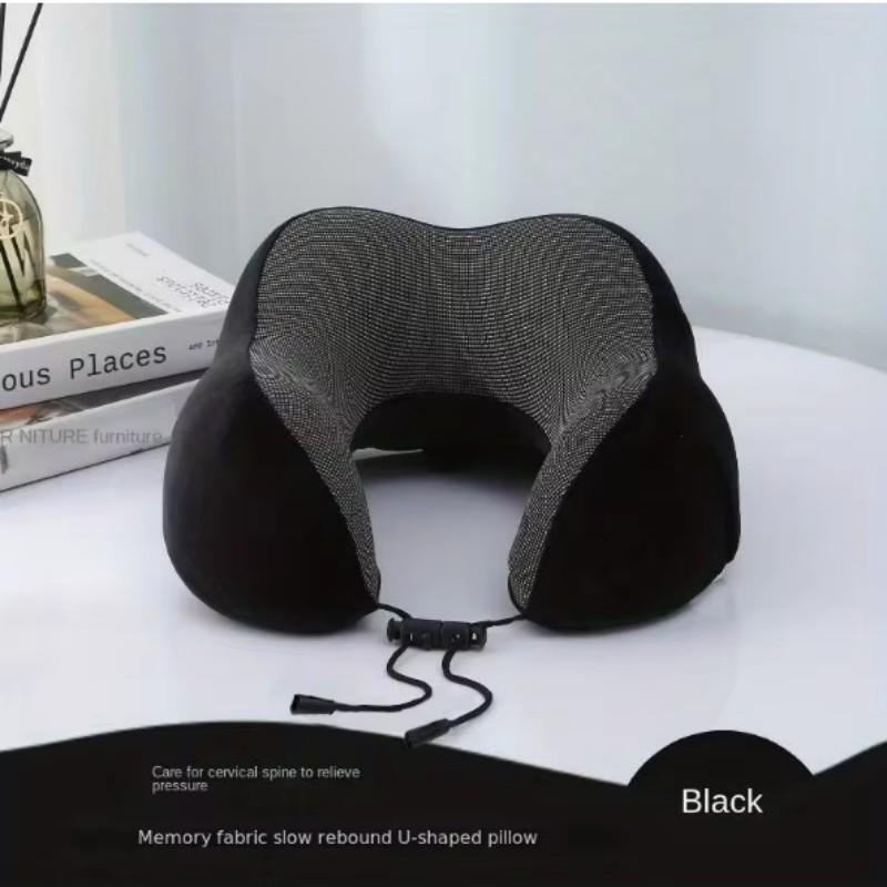U Travel Memory Cotton Pillow Neckmotor Vehicles And Aeroplanes Napmagnetic Fabric Ushaped 1Pc Premium Grade Auto Interior Accessory