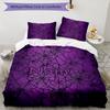 3pcs Custom Name spider Bedding Set Duvet Cover Closure Includes 1 Duvet Cover & 2 Pillowcases, Soft and Comfortable for All Seasons.