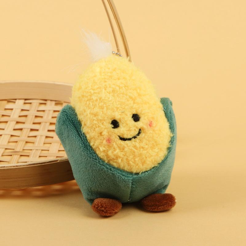 British Jelly Fun Vegetable Plush Toy Sports Ice Hockey Eggplant Pendant Boutique Plush Key Small Pendant