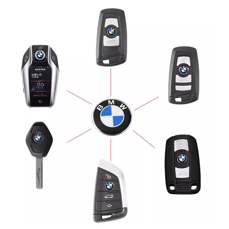 For BMW New 2025 Car Remote Key Logo Sticker Aluminum Emblem Decal For BMW F12 F13 G30 G32 F34 F40 F45 F46 X1 X2 X3 X5 X4 X6 X7