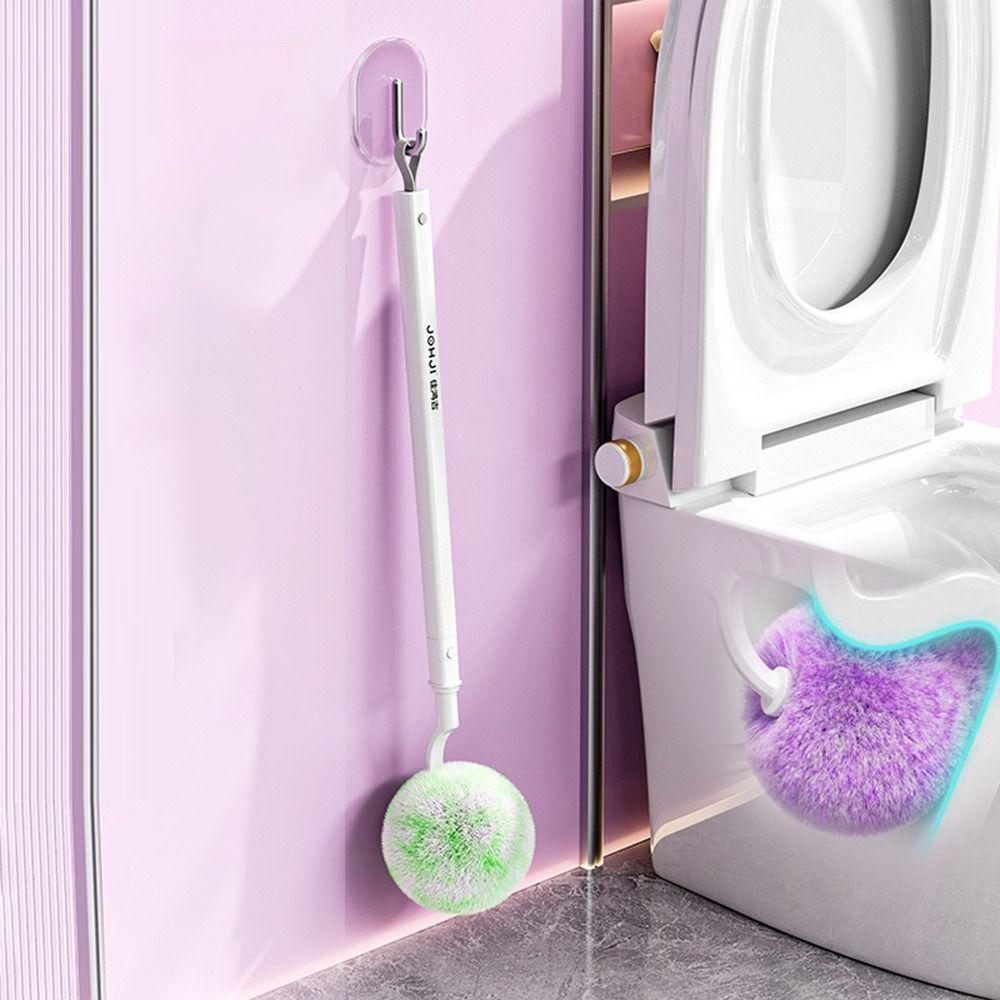 Dense Soft Bristles Toilet Bowl Brush 360 Degree Cleaning Toilet Cleaning Brush Bathroom Cleaning
