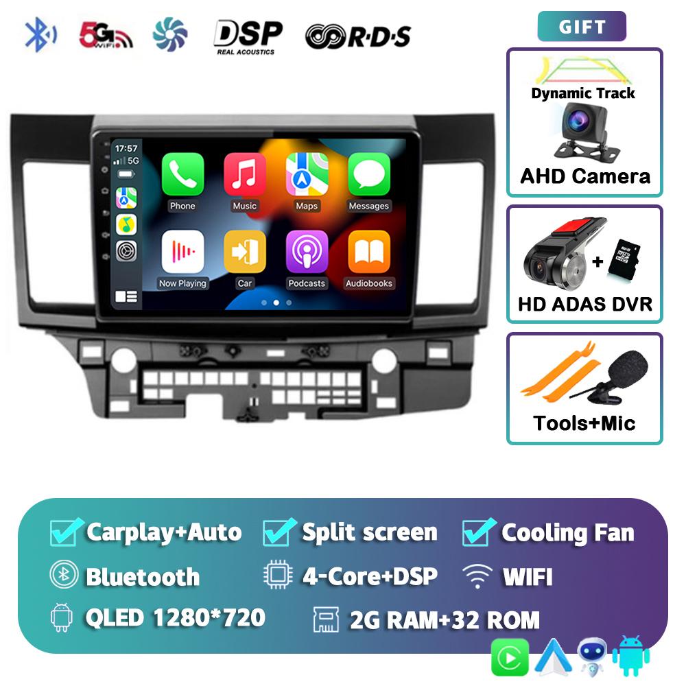 Android 14 WIFI+4G Car Radio For Mitsubishi Lancer 10 CY 2007-2017 Multimedia Video Player Navigation GPS Stereo 2 Din Head Unit