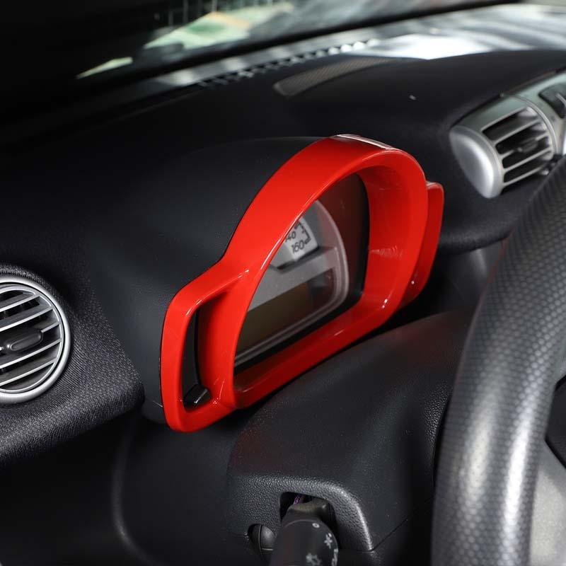 For Mercedes Benz Smart 451 Fortwo 2009-2015 Car Dashboard Display Meter Ring Speedometer Gauge Cover Trim Frame Accessories