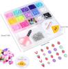 Kit Friendship Kit, Polymer Beads Letter Beads Fruit Diy Soft Pottery Clay Beaded Bracelet Making