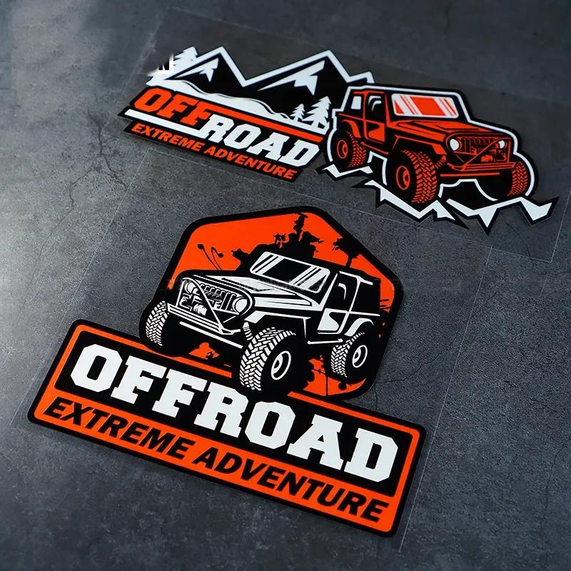Sticker Decals Parts Sunscreen and Waterproof PVC Cover Scratches for Jeep Sticker Off Road Graphic Vinyl Stickers 4X4 Exterior AMV1