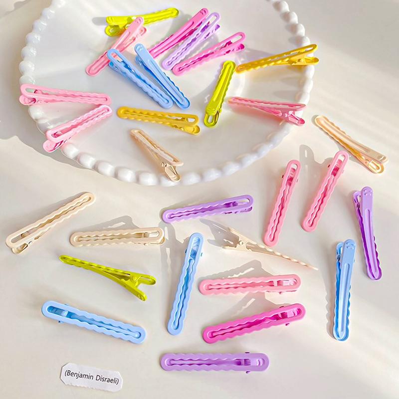 Pinces à cheveux bec de canard à vagues fines colorées, pinces à cheveux BB, pinces latérales pour filles, femmes, enfants, accessoires pour cheveux, décoration, cadeau