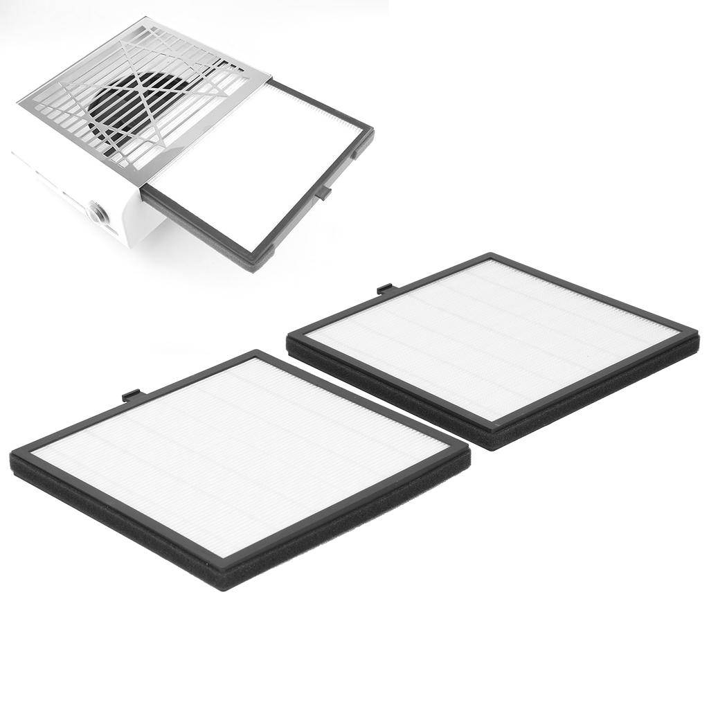 2 Stück 17,5 x 18 cm Nagelstaubsammler Filter Ersatz für 40W Nagelstaubsauger