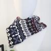 New Korean Style Fair Isle Winter Snood Shawl - Warm Striped Plaid Scarf