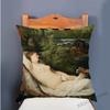Italian Renaissance Giorgione Famous Oil Painting Sleeping Venus Linen Sofa Decoration Pillow Case Gallery Art Car Cushion Cover