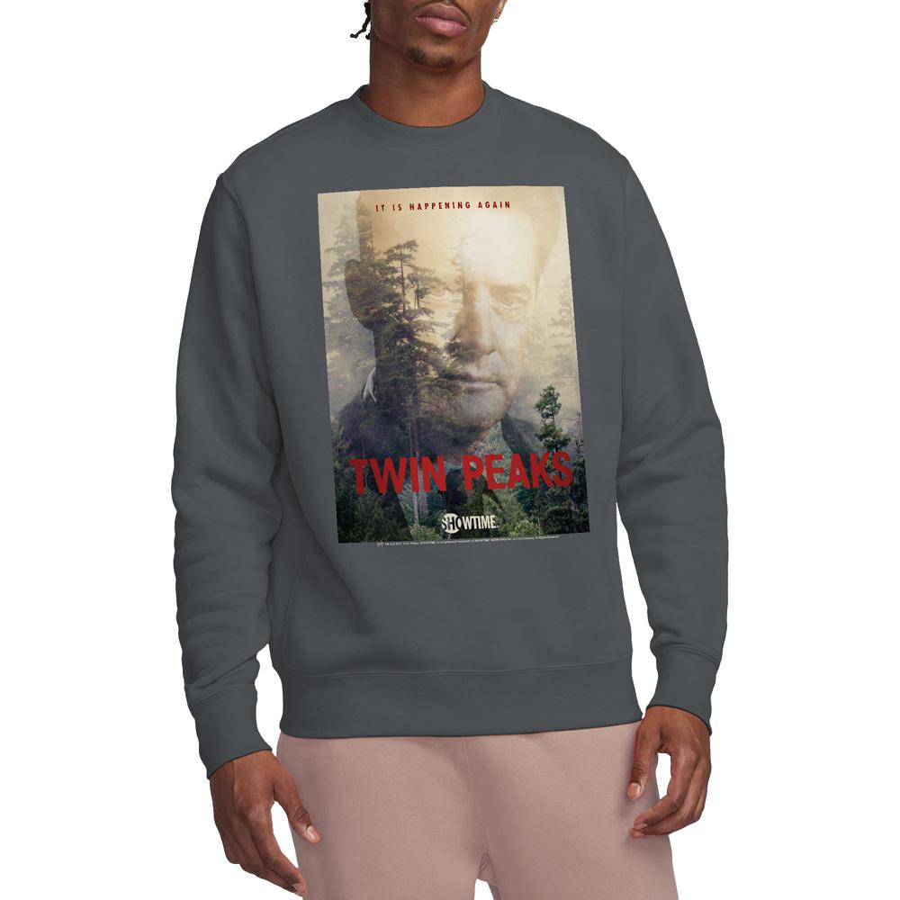 Twin Peaks Unisex Adult Dale Cooper Poster Sweatshirt