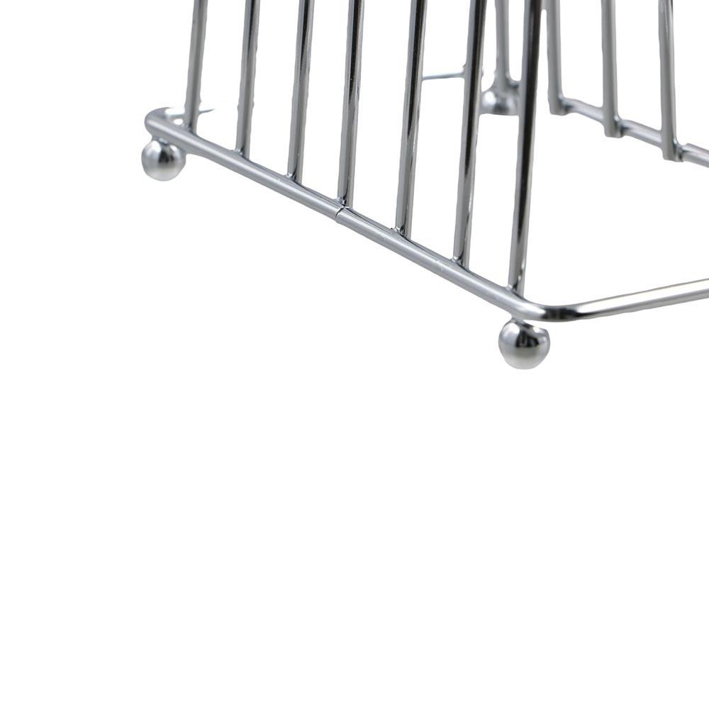 6 Slots Bread Rack Stainless Steel Cooling Cooling Holder Dish Rack Slices Toast Rack  Sponge