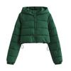 Womens Short Hooded Winter Puffer Jacket Multi-color Casual Warm Coat