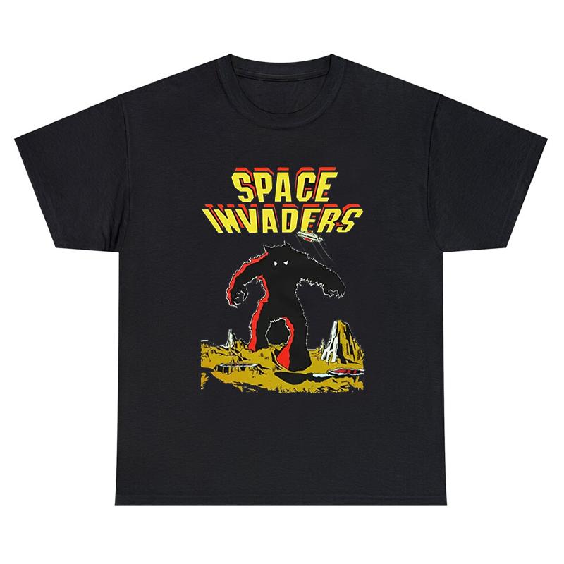 Arcade Galaga Video Game Retro Vintage 80s Invader Space Gaming Alien T Shirt For Men Cool Vintage Cotton Gift Idea Clothes