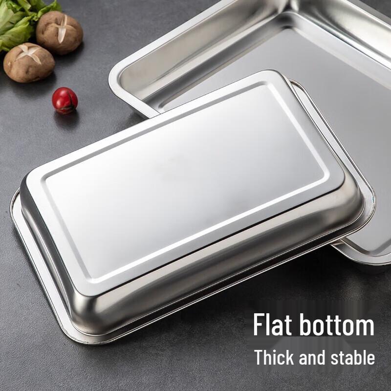 Stainless Steel Deep Square Plate