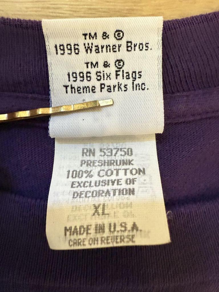 [USED] Made In USA 90s Looney Tunes T-shirt, Sylvester and Tweety, Purple