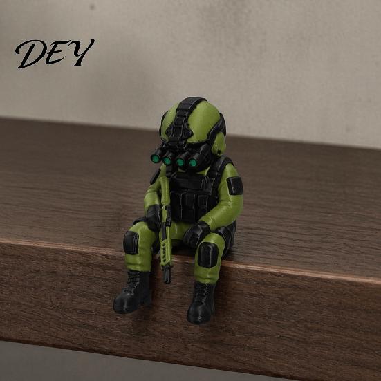Collectible Military Figurine 3D Printed Soldier Desktop Figurine, Model, Miniature Action Figure Ornament for Home Office Car Decor And Lovers