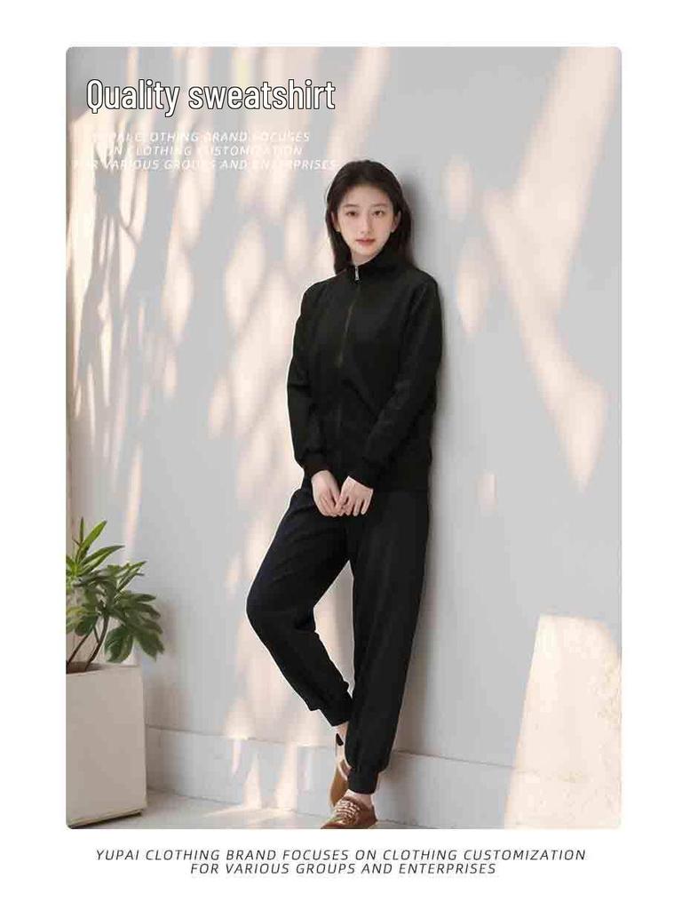 Printed Stand-up Collar Workwear Jacket with Custom Logo