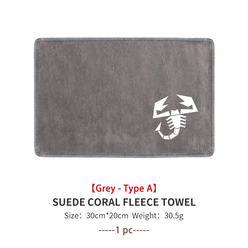 Car Styling Washing Super Absorbent Deer Skin Towel Auto Interior Washing Tool For Abarth FR FIAT 500 Tipo FR Panda Argo