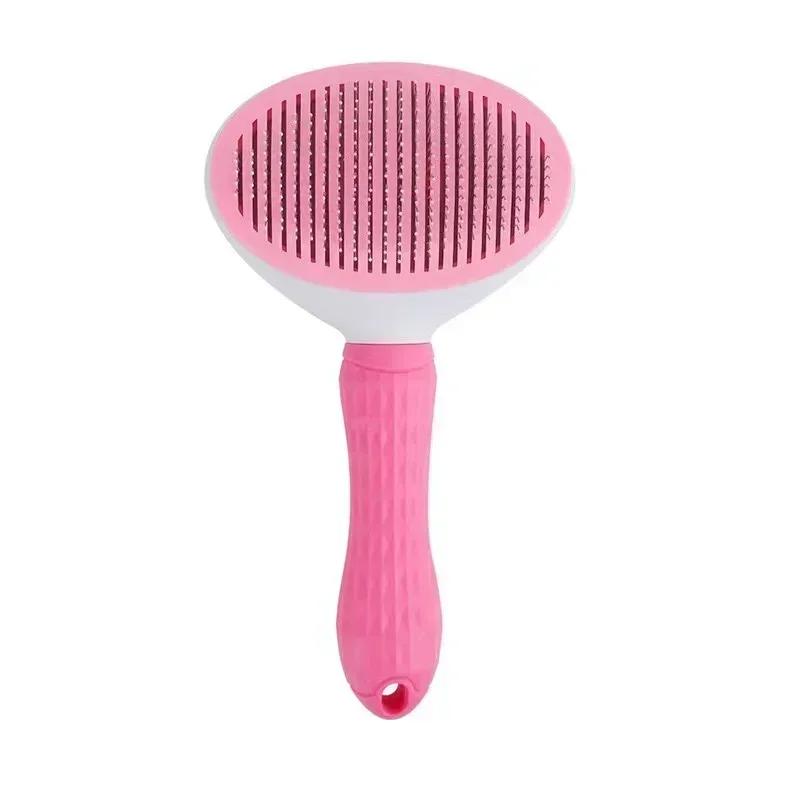 Self-cleaning Pet Hair Remove Comb Cat Slicker Brush Pet Hair Removal Comb For Dogs Cats Grooming Tools Combs Dogs Accessories