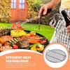 16 Zoll Edelstahl Grillroste mit Griff - Extra Dicke Runde Kochroste für Holzkohle, Smoker & Lagerfeuer Picknick