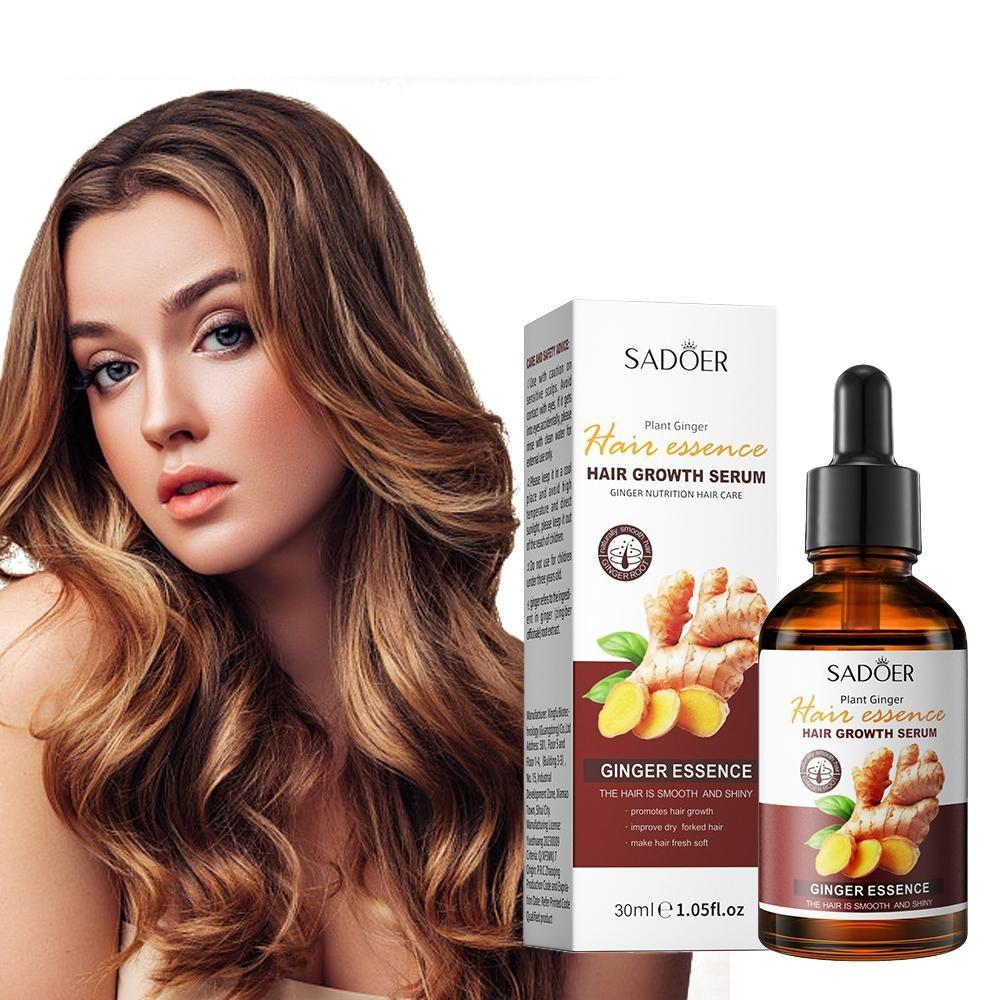 Ginger Hair Care Essence, Moisturizes and Smoothes Hair, Improves Frizzy and Split Ends, Moisturizes The Scalp, and Prevents Hair