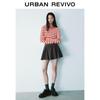 UR2026 Women's Simple Grey High-Waisted Short Skirt