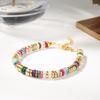 Natuursteen Mix Edelstenen Kralenarmband Boheemse Handgemaakte Elastische Armband Dames Zomervakantie Casual Sieraden Cadeau