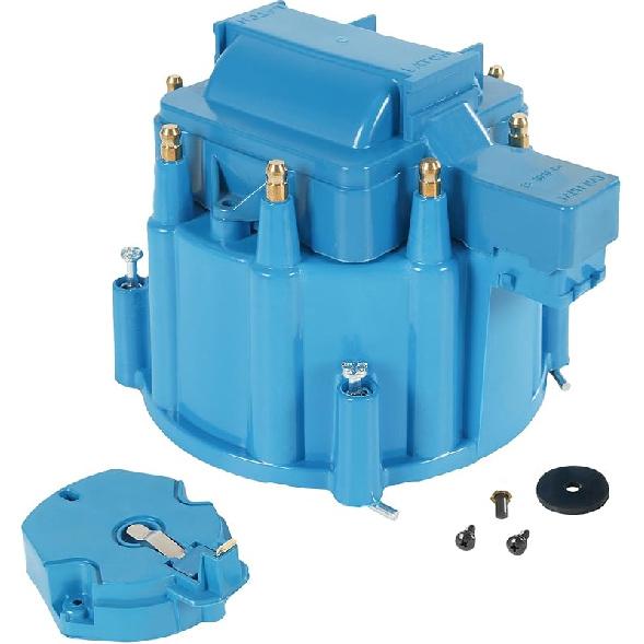 HEI Distributor Cap and Rotor Replacement For K549 SBC 283 305 307 327 350 400 BBC 454 396 427 Black Male Large Distributor Cap Rotor Kit