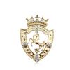 Colaxi Corona di Cristallo Regina Spilla Vintage Spilla Distintivo Cavallo Uomo Spille Mentali Gioielli