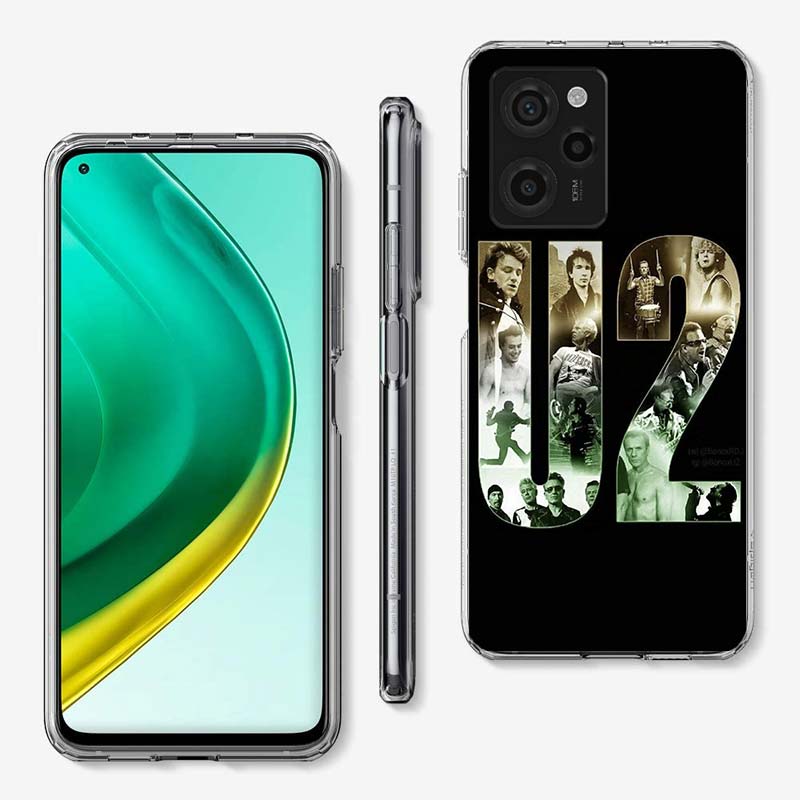 Band U2 Cover Phone Case For Xiaomi Poco M8 M7 M6 M4 M3 X7 X6 X4 Pro F7 Ultra M5S Mi 14 14T 15 15T 12T 10T Pro 12S 12 11 Lite Co