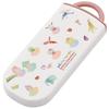 Skater Children's Antibacterial Slide Trio Set Lunch Box Chopsticks Spoon Fork Sanrio Characters X Akiko Obuchi Girls Made In Japan TACC2AG-A