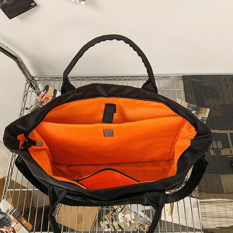 Large Capaci Nylon Busin Casual Crossbody Bag Single Oulder Commuter Ort Trip Travel Bag Handheld Mailman Bag