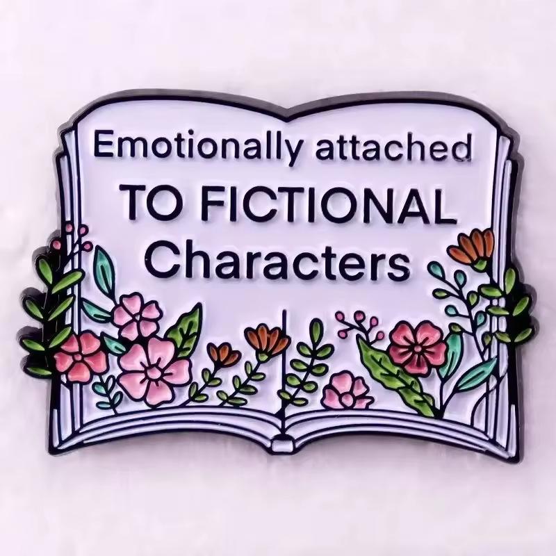 Creative cartoon fun book English alphabet combination series alloy badge bag accessories spot wholesale