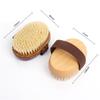 Natural Wood Bristle Bath Brush – Soft Wet Dry Body SPA Massager, Household Practical Skin Exfoliating Brush for Body Cleaning,