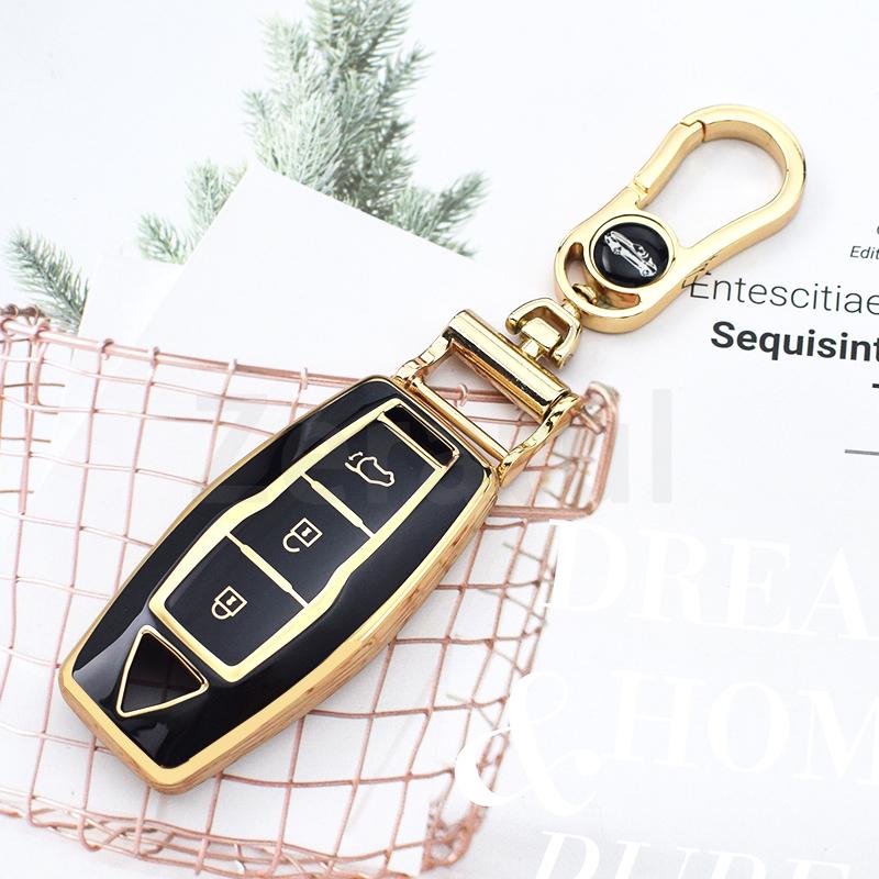 3/4 Botton Tpu Car Key Case Cover For Mitsubishi Outlander Auto Smart Remote Shell Fob Holder Keyless Protector Accessories