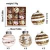 9Pcs/set New Plastic Christmas Tree Balls 6cm Hanging Christmas Tree Pendant DIY painting Xmas Baubles Christmas Decorations