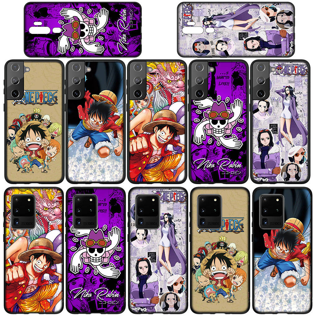 for Samsung Galaxy S24 S23 iPhone 16 15 14 Xiaomi Redmi Note 13 12 11 Plus 9 Pro Max X XR Phone Case Wallpaper Nico Robin One Piece Luffy OPPO Huawei