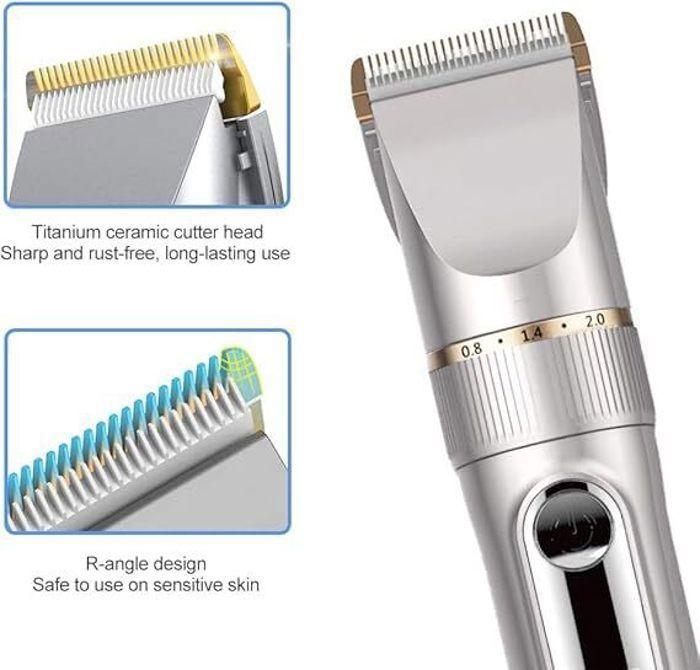 Hair Clipper - Professional - Cordless - IPX7 - Rechargeable - LCD Screen