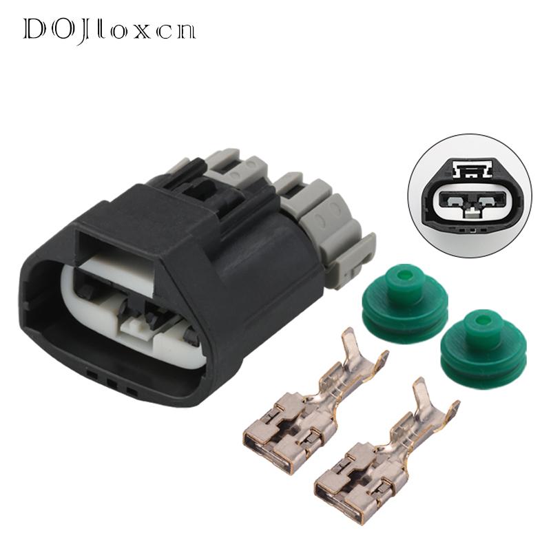 

1 Set 2 Pin 7283-3214-30 Power Steering Pump Plug Automotive Female Connector Electrical Fan Socket For Ford Focus 1 set