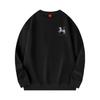 2026 Year of the Horse Color-Changing Embroidered Fleece Pullover - Trendy Round Neck Sweatshirt for Autumn/Winter