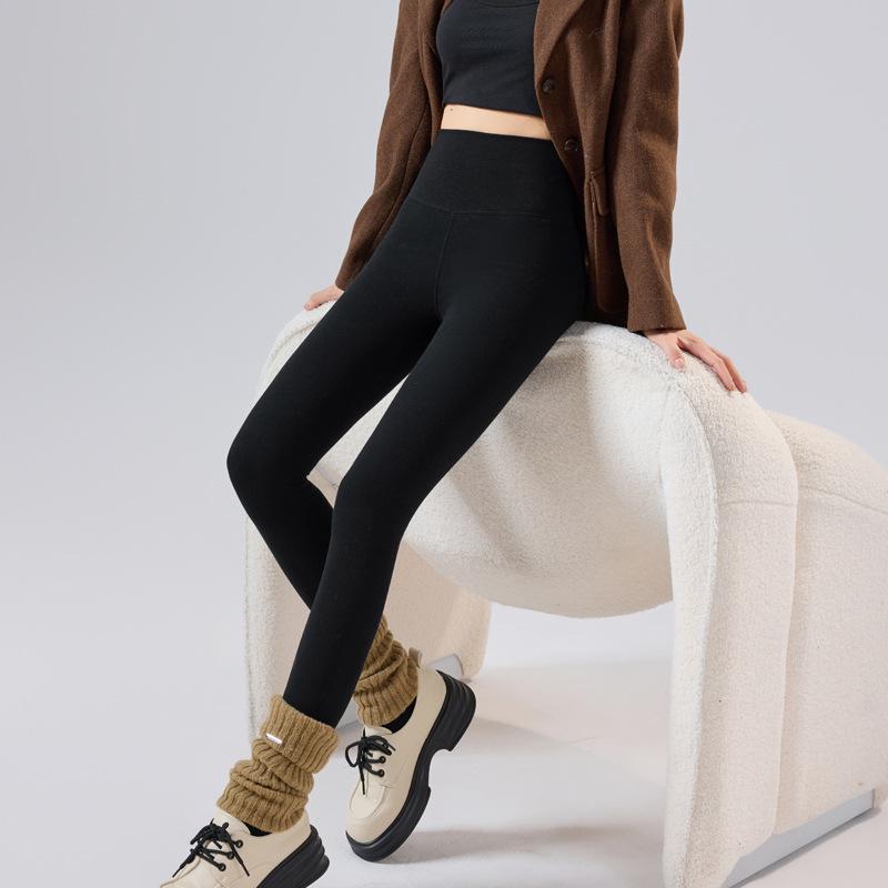 

Женские осенне-зимние плюшевые хлопковые леггинсы с моделирующим и стройнящим семисегментным давлением 230g