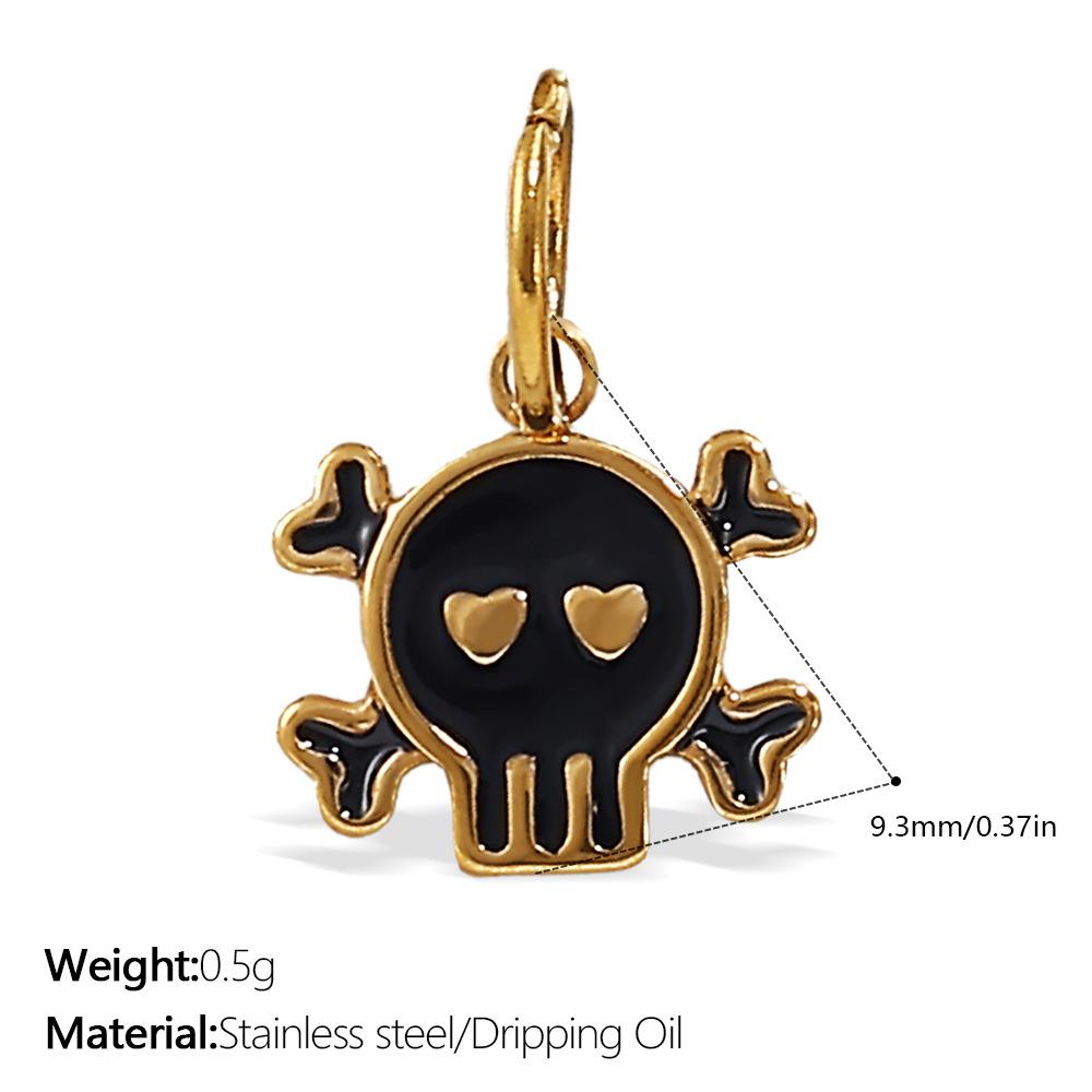 European and American creative colorful and diverse DIY pendant stainless steel plated 18K gold versatile pendant collection