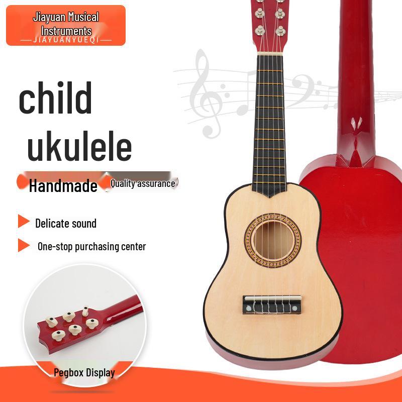 Handmade Wooden Beginner's Guitar Toy for Children - Musical Instrument Gift