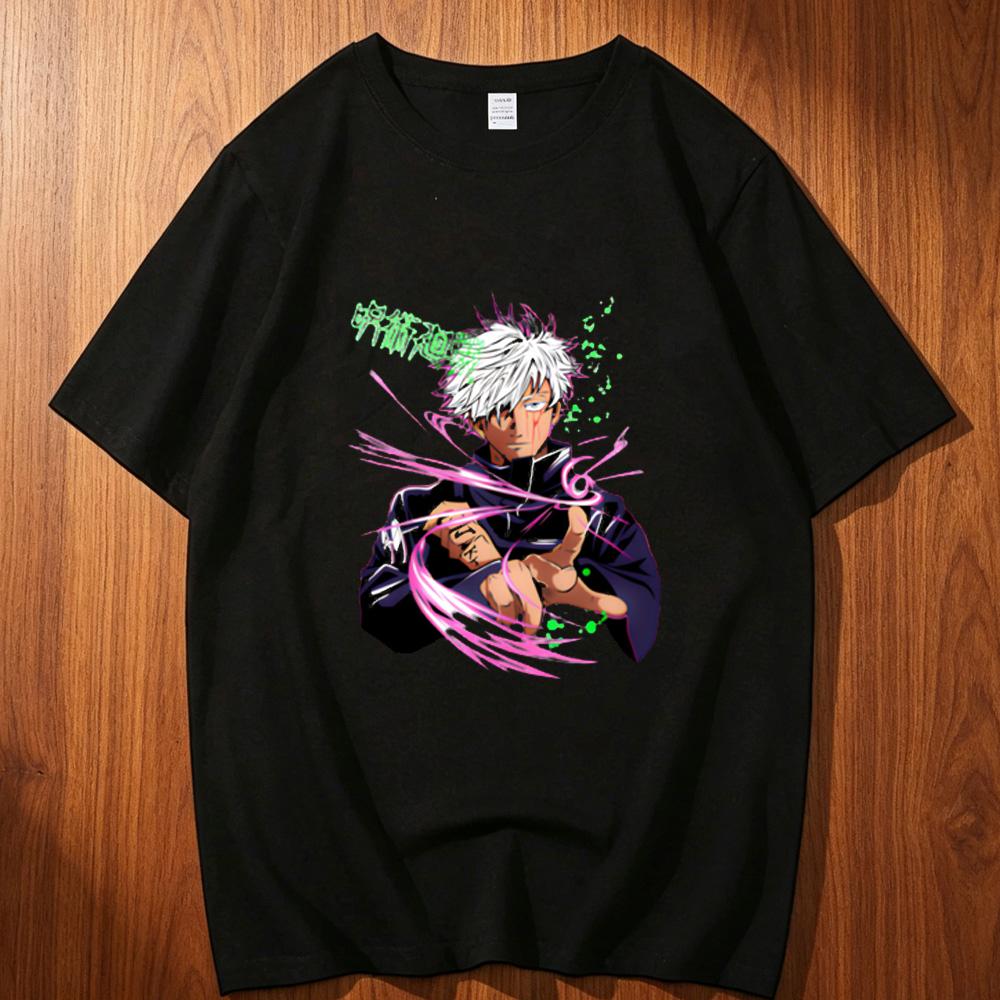 Jujutsu Kaisen Cotton Top Tees Teen Gothic Streetwear Anime Comfortable Tshirt Digital Y2k Grunge Graphic 2000s Aesthetic