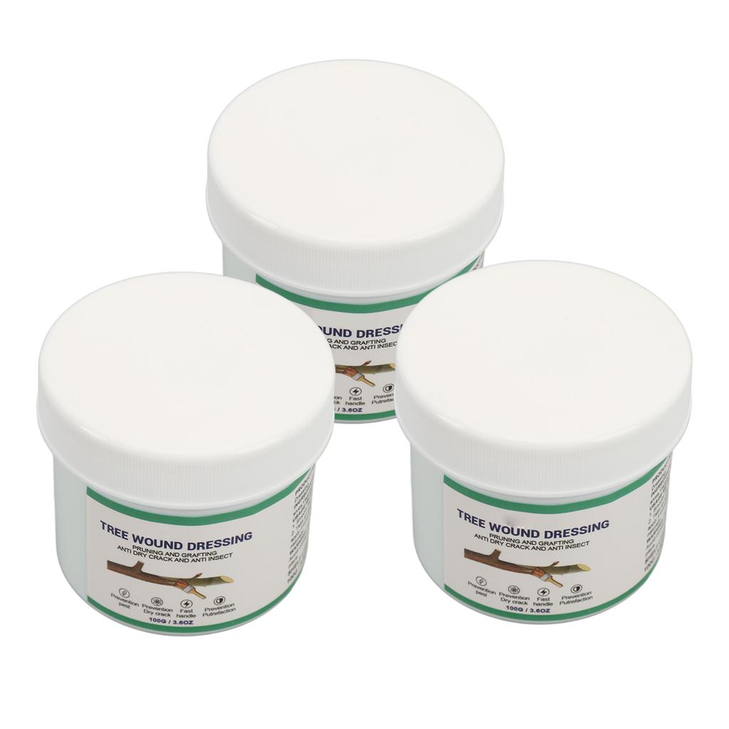 3 Pcs 100g Tree Wound Dressing Recover Lushness Tree Shrub Pruning Grafting Sealer Healing Paste wit