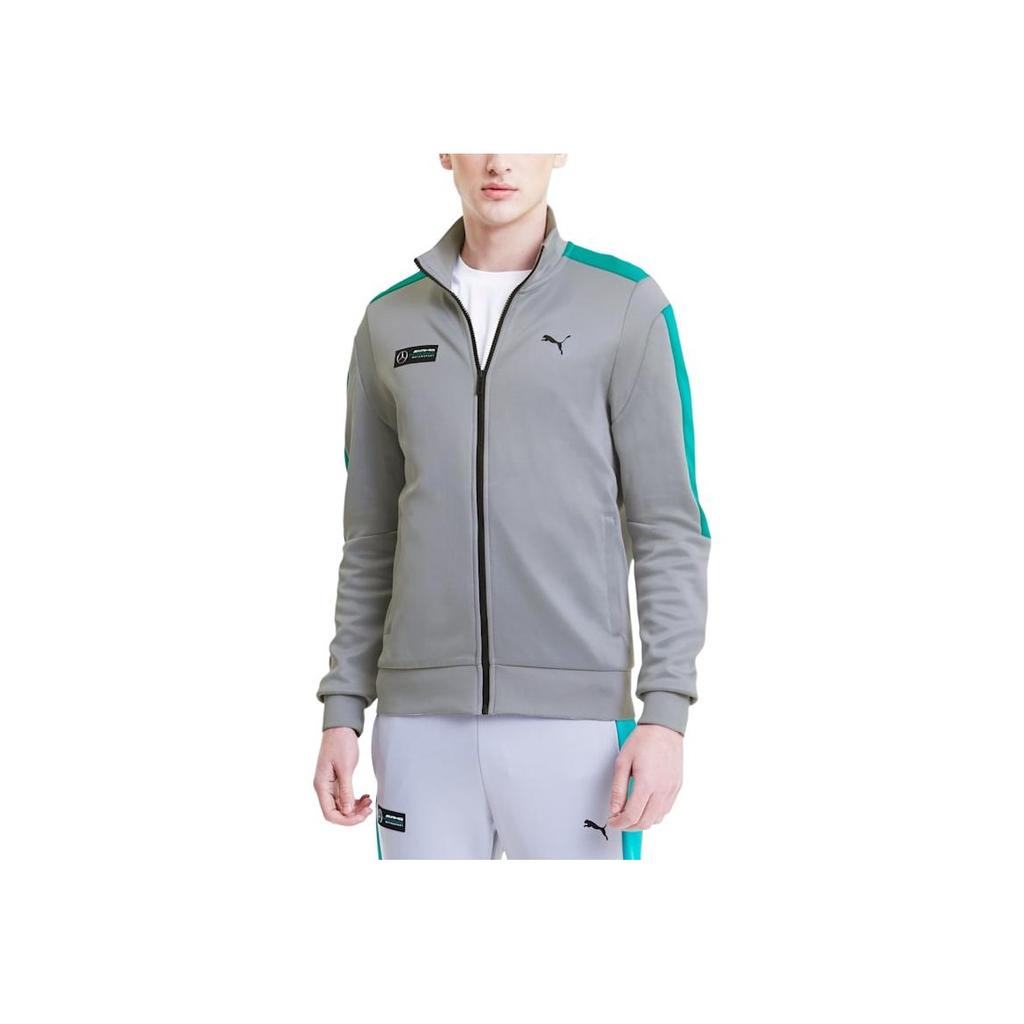 Puma X Mercedes AMG Kollaboration Stehkragen Modische, weiche und vielseitige Jacke Herrenjacke Grau 598038-02