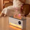 New Flame Rock Humidifier 260ML Large Capacity Aroma Essential Oil Fragrance Diffuser Clock Colourful Flame Abiment Night Lights