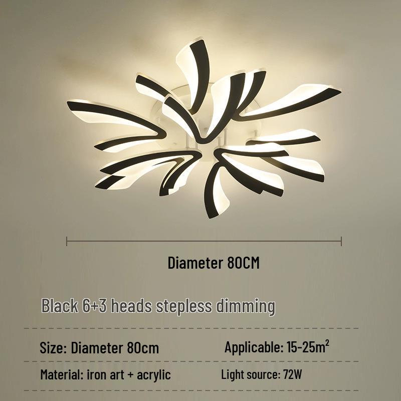 Cross-Border LED Creative Ceiling Light for Living Room & Bedroom - Modern, Simple, Acrylic Design