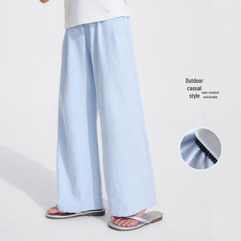Girls' Lightweight Loose Straight Summer Trousers