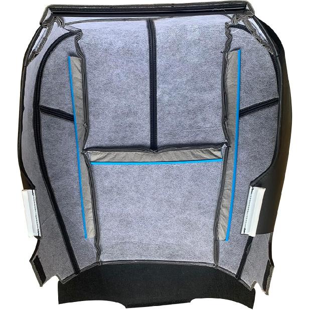 Driver or Passenger Bottom Replacement Leather Seat Cover Black Compatible with 2007 2008 2009 2010 2011 2012 2013 2014 Chevy Silverado Tahoe